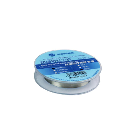 Rolo de Fio de Jumper Prata Sunshine SS007E 0.009mm x 200m Condutor